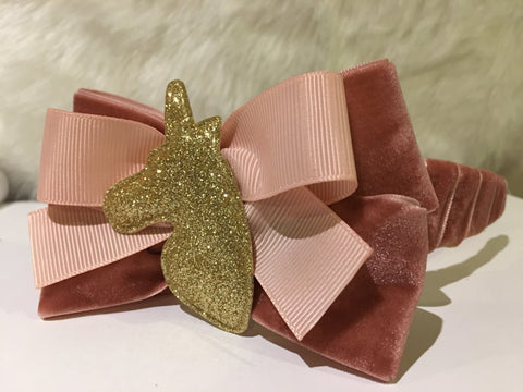 Mee Hair Bow Pink Unicorn - Mee Premium Details
